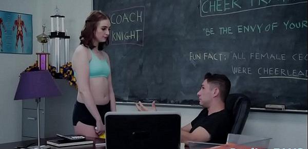  Real schoolgirl gets slammed in the classroom